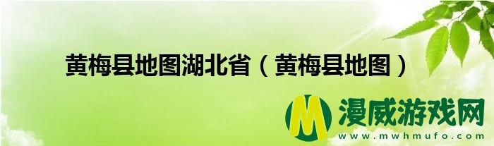 黄梅县地图湖北省