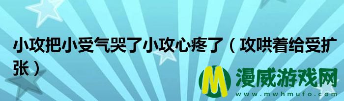 小攻把小受气哭了小攻心疼了（攻哄着给受扩张）