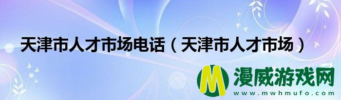 天津市人才市场电话（天津市人才市场）