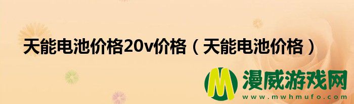 天能电池价格20v价格